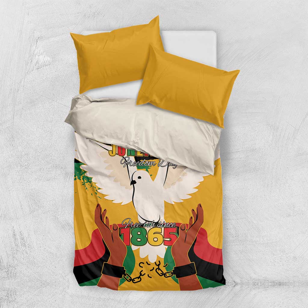 Juneteenth African American Bedding Set Free-ish Since 1865