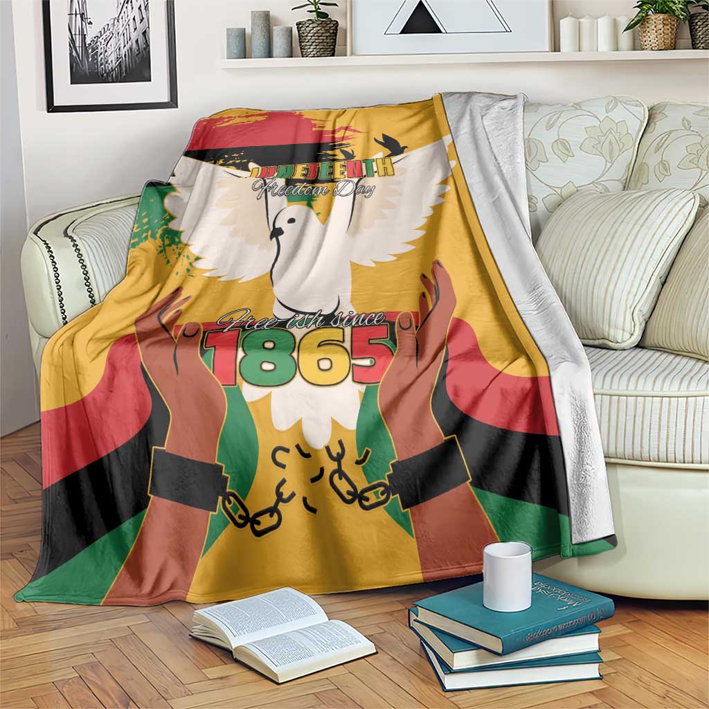 Juneteenth African American Blanket Free-ish Since 1865