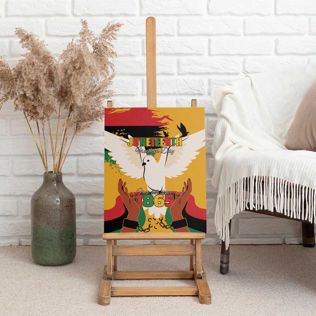 Juneteenth African American Canvas Wall Art Free-ish Since 1865