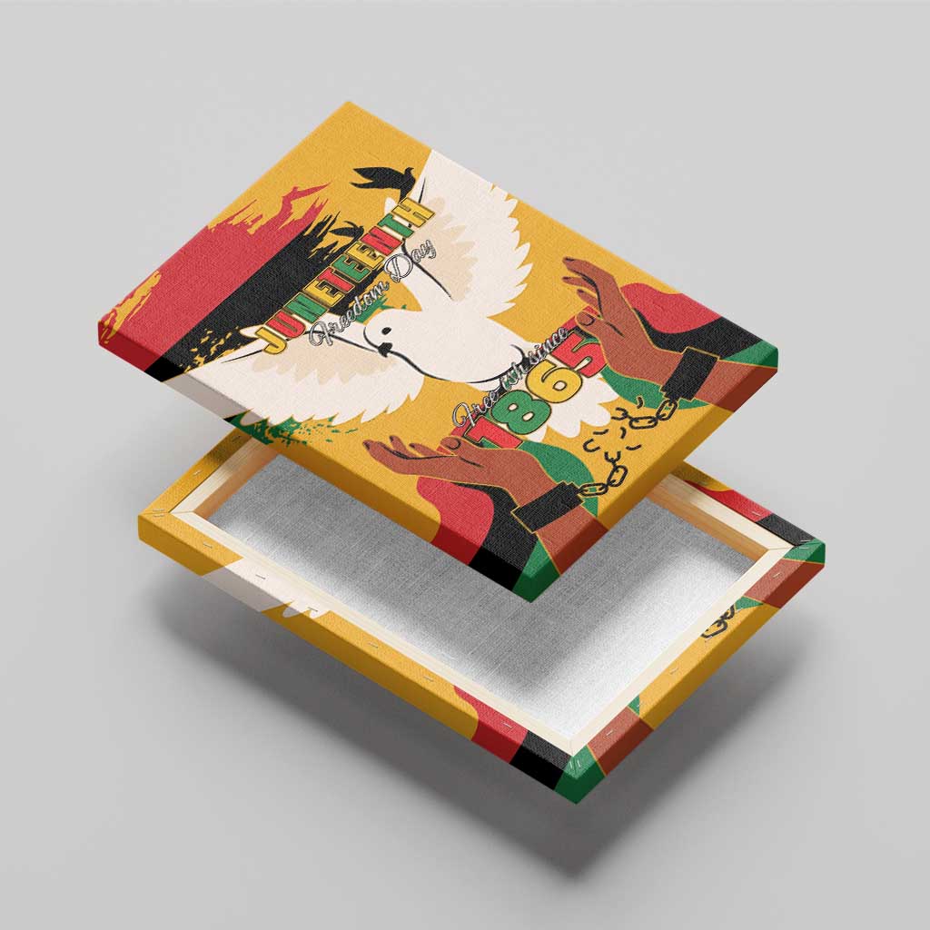 Juneteenth African American Canvas Wall Art Free-ish Since 1865