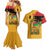 Juneteenth African American Couples Matching Mermaid Dress and Hawaiian Shirt Free-ish Since 1865