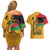 Juneteenth African American Couples Matching Off Shoulder Short Dress and Hawaiian Shirt Free-ish Since 1865