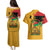 Juneteenth African American Couples Matching Puletasi and Hawaiian Shirt Free-ish Since 1865