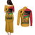 Juneteenth African American Couples Matching Puletasi and Long Sleeve Button Shirt Free-ish Since 1865