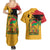 Juneteenth African American Couples Matching Summer Maxi Dress and Hawaiian Shirt Free-ish Since 1865
