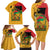Juneteenth African American Family Matching Long Sleeve Bodycon Dress and Hawaiian Shirt Free-ish Since 1865