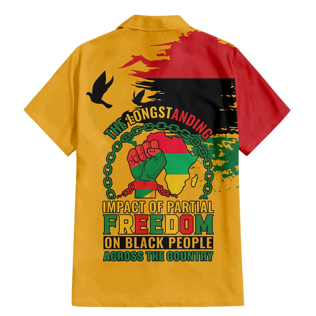Juneteenth African American Family Matching Mermaid Dress and Hawaiian Shirt Free-ish Since 1865