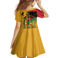 Juneteenth African American Family Matching Off The Shoulder Long Sleeve Dress and Hawaiian Shirt Free-ish Since 1865