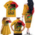 Juneteenth African American Family Matching Off The Shoulder Long Sleeve Dress and Hawaiian Shirt Free-ish Since 1865