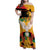 Juneteenth African American Family Matching Off Shoulder Maxi Dress and Hawaiian Shirt Free-ish Since 1865