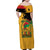 Juneteenth African American Family Matching Off Shoulder Maxi Dress and Hawaiian Shirt Free-ish Since 1865