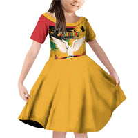 Juneteenth African American Family Matching Off Shoulder Short Dress and Hawaiian Shirt Free-ish Since 1865
