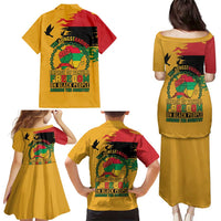 Juneteenth African American Family Matching Puletasi and Hawaiian Shirt Free-ish Since 1865