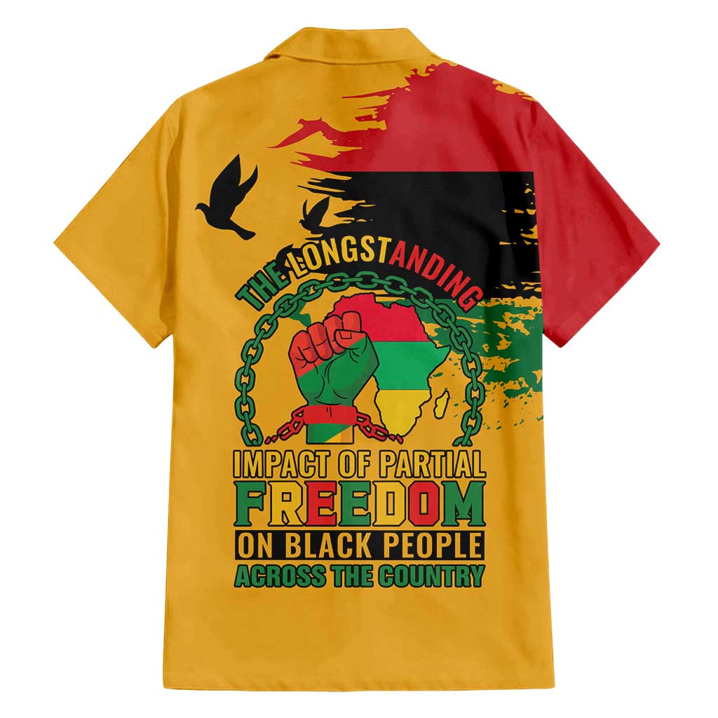 Juneteenth African American Family Matching Puletasi and Hawaiian Shirt Free-ish Since 1865