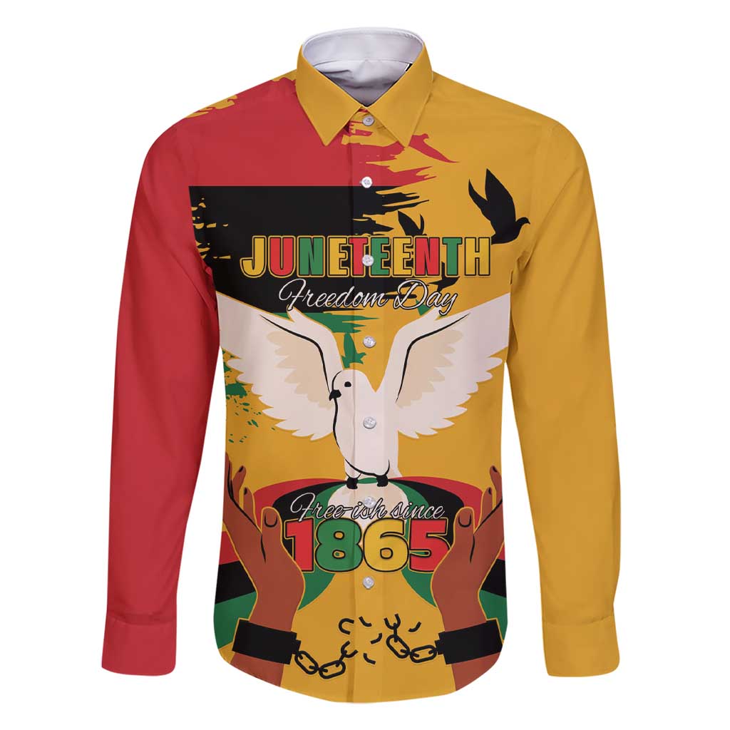 Juneteenth African American Family Matching Short Sleeve Bodycon Dress and Hawaiian Shirt Free-ish Since 1865