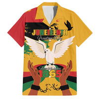 Juneteenth African American Family Matching Summer Maxi Dress and Hawaiian Shirt Free-ish Since 1865
