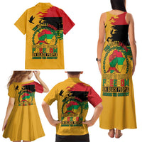 Juneteenth African American Family Matching Tank Maxi Dress and Hawaiian Shirt Free-ish Since 1865