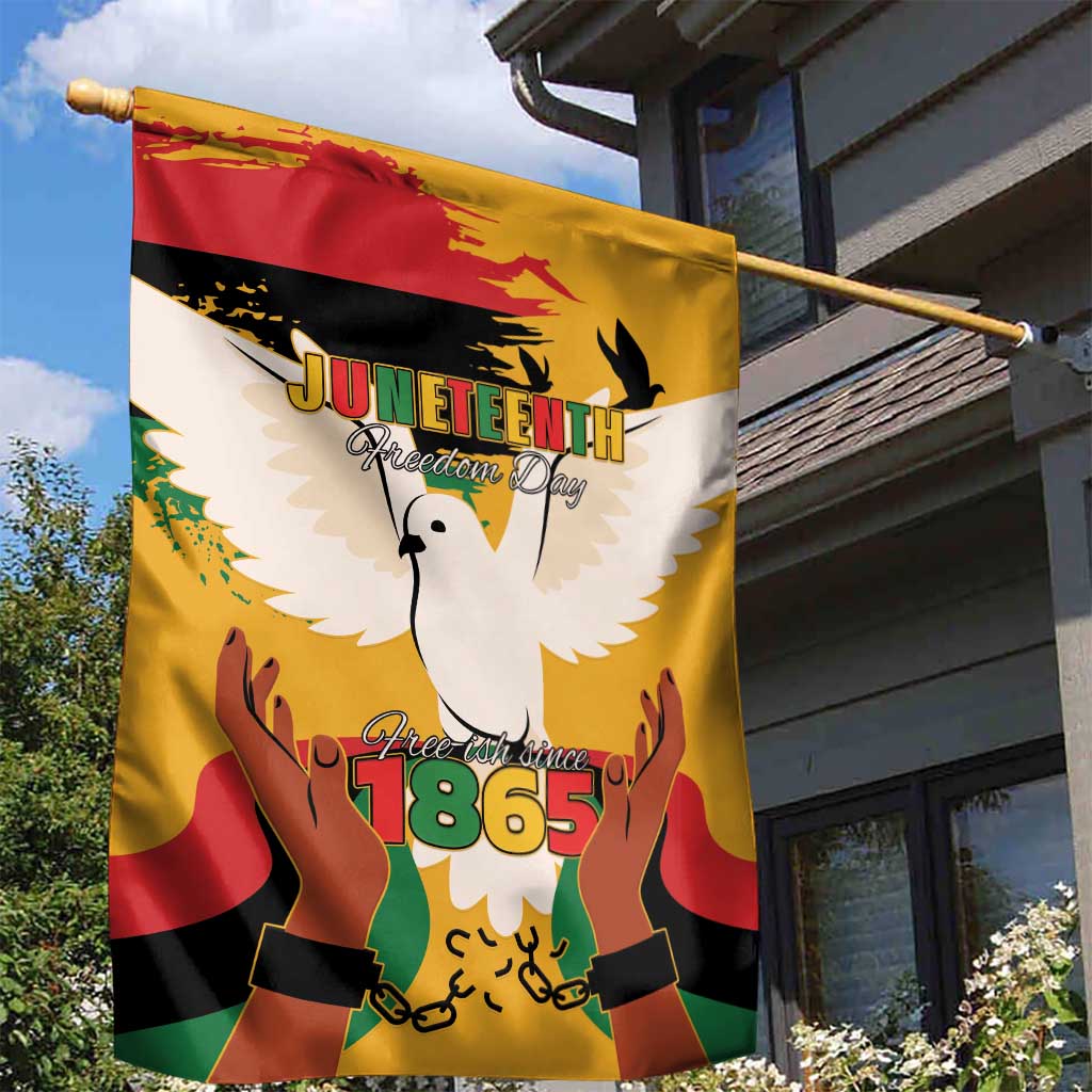 Juneteenth African American Garden Flag Free-ish Since 1865