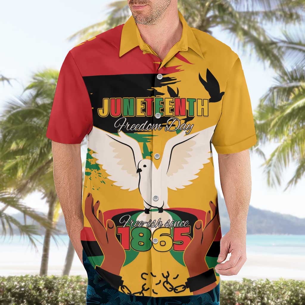 Juneteenth African American Hawaiian Shirt Free-ish Since 1865
