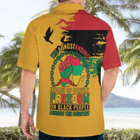 Juneteenth African American Hawaiian Shirt Free-ish Since 1865