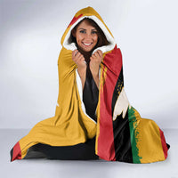 Juneteenth African American Hooded Blanket Free-ish Since 1865