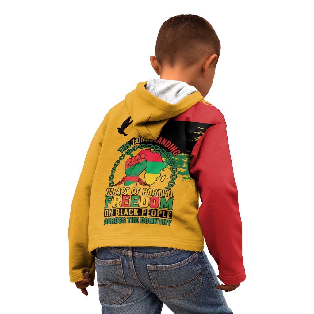 Juneteenth African American Kid Hoodie Free-ish Since 1865