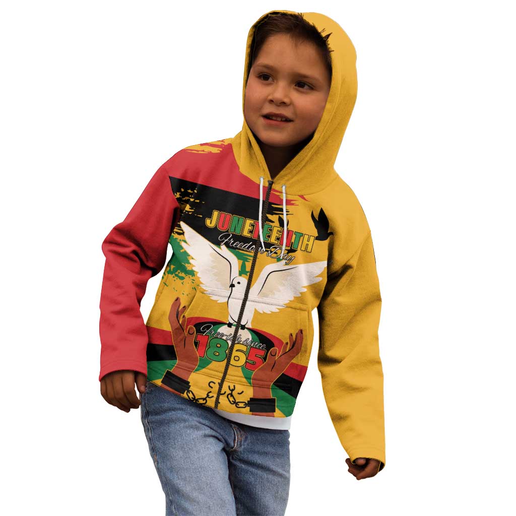 Juneteenth African American Kid Hoodie Free-ish Since 1865