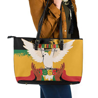 Juneteenth African American Leather Tote Bag Free-ish Since 1865