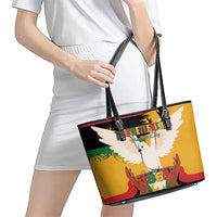 Juneteenth African American Leather Tote Bag Free-ish Since 1865