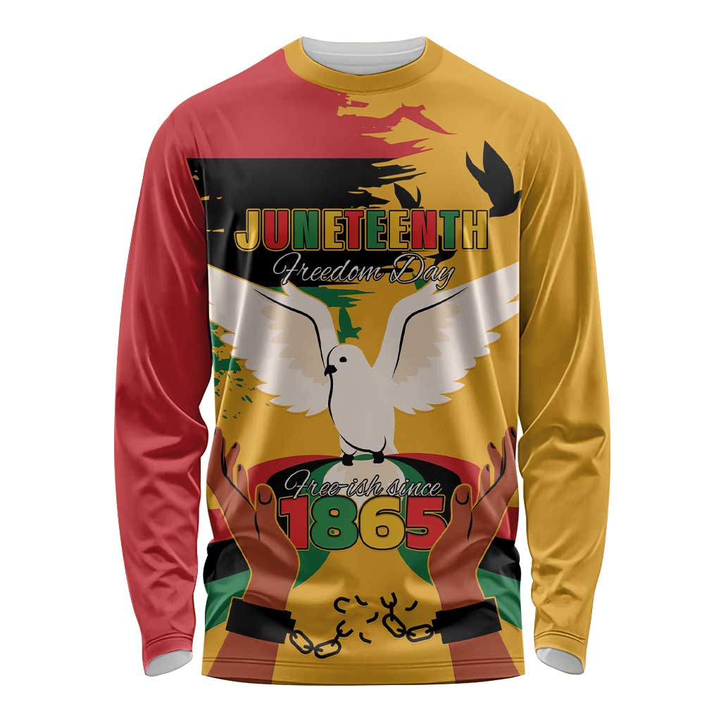 Juneteenth African American Long Sleeve Shirt Free-ish Since 1865