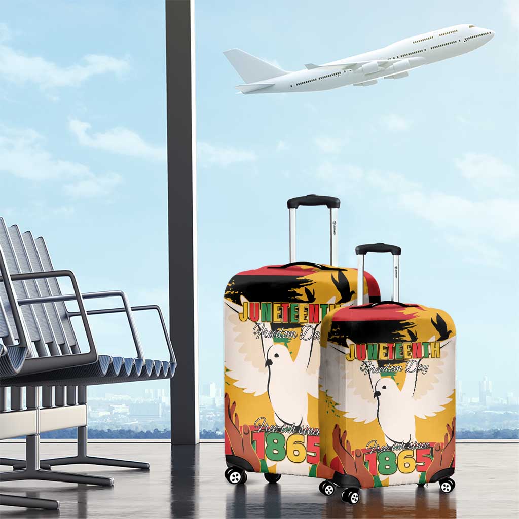 Juneteenth African American Luggage Cover Free-ish Since 1865