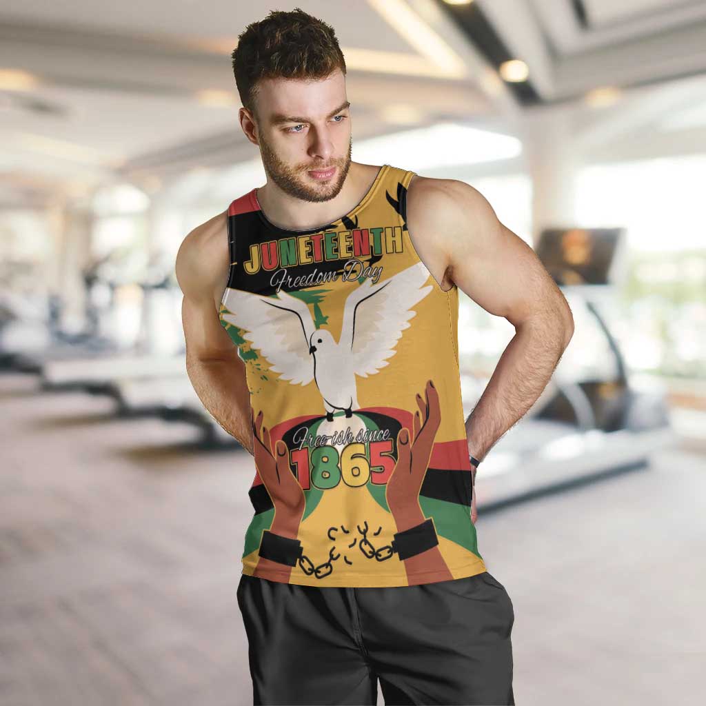 Juneteenth African American Men Tank Top Free-ish Since 1865