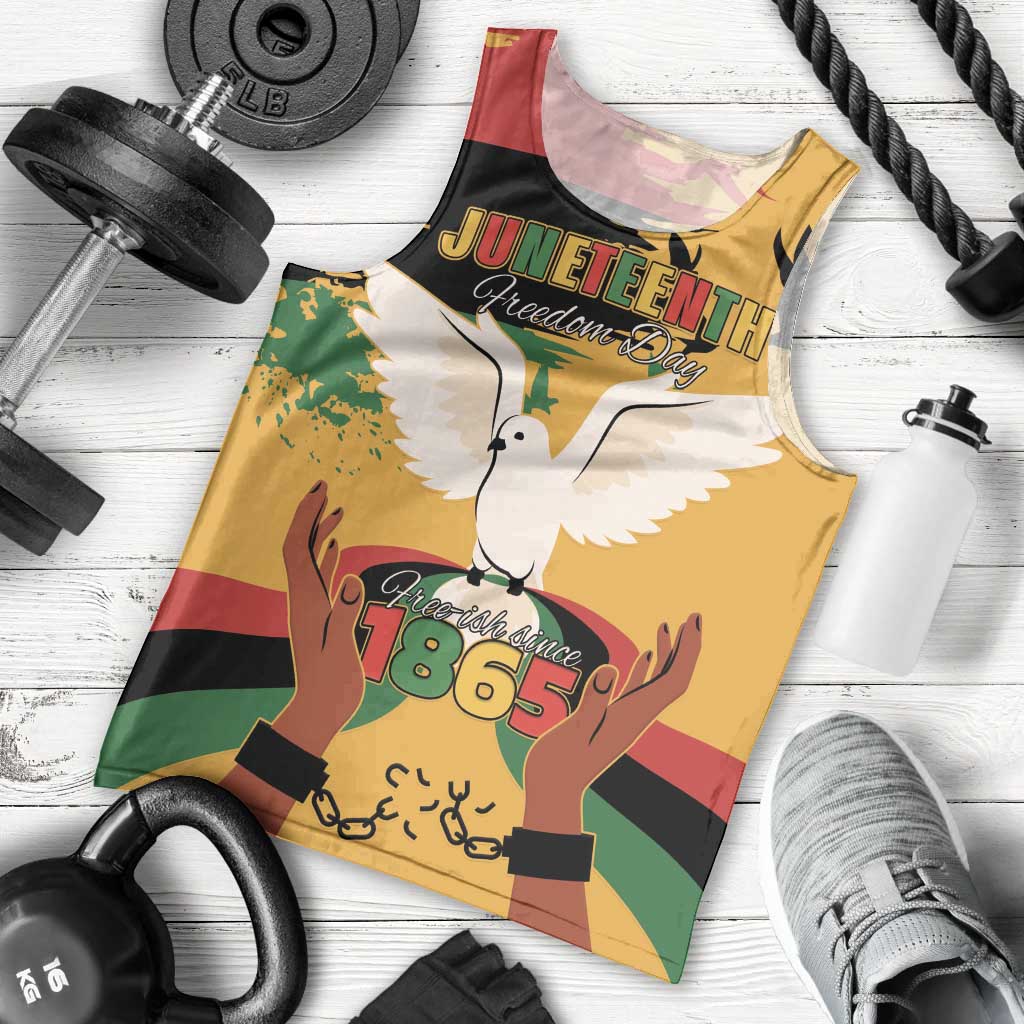 Juneteenth African American Men Tank Top Free-ish Since 1865
