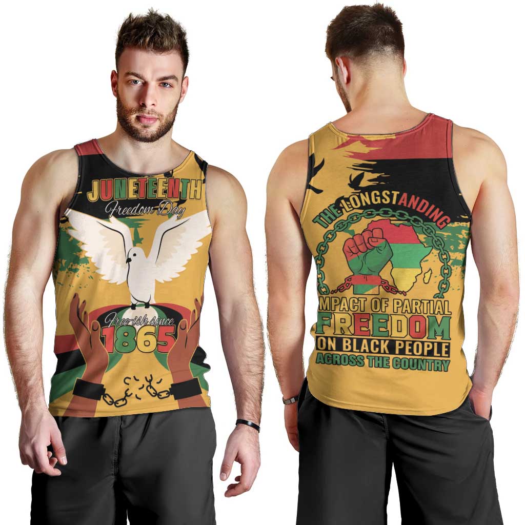 Juneteenth African American Men Tank Top Free-ish Since 1865