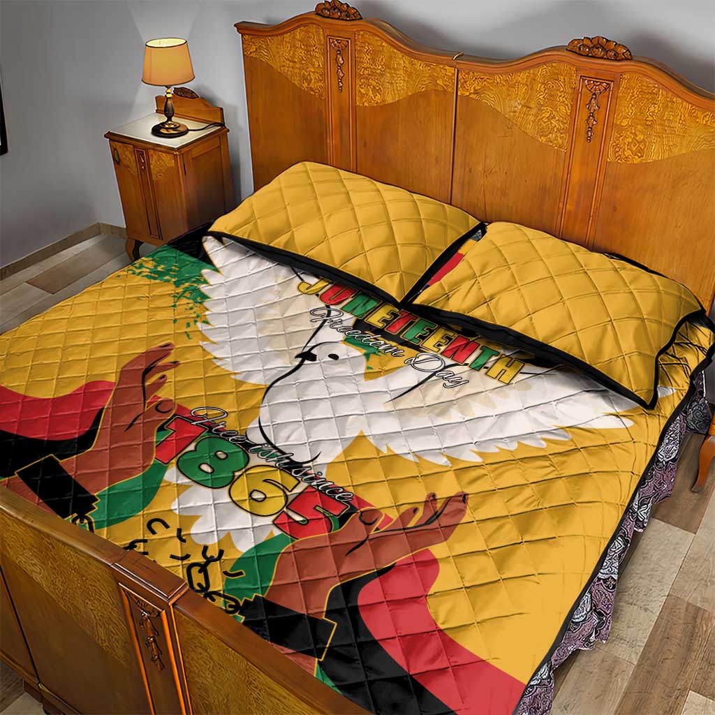 Juneteenth African American Quilt Bed Set Free-ish Since 1865