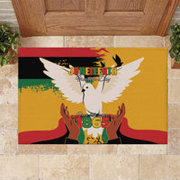 Juneteenth African American Rubber Doormat Free-ish Since 1865