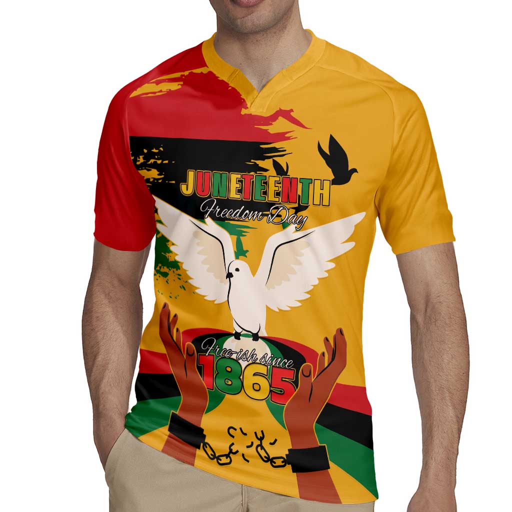 Juneteenth African American Rugby Jersey Free-ish Since 1865