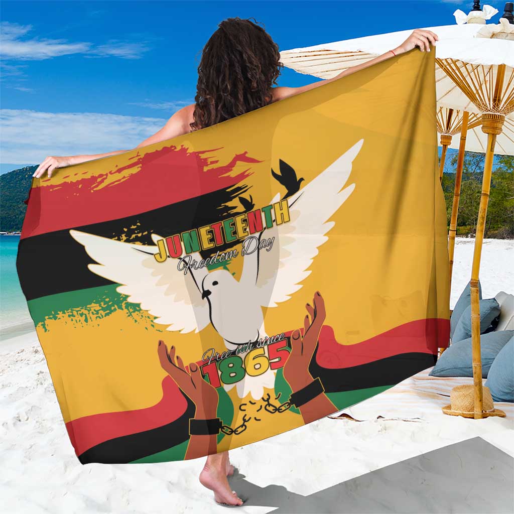 Juneteenth African American Sarong Free-ish Since 1865