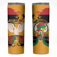 Juneteenth African American Skinny Tumbler Free-ish Since 1865