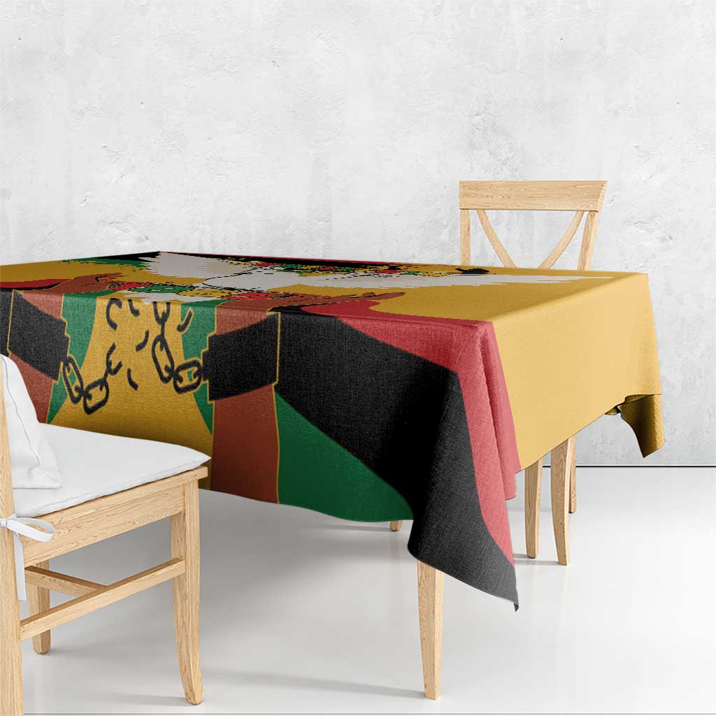 Juneteenth African American Tablecloth Free-ish Since 1865