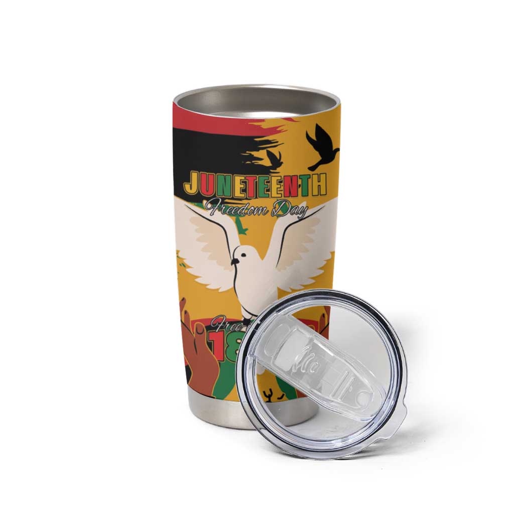 Juneteenth African American Tumbler Cup Free-ish Since 1865