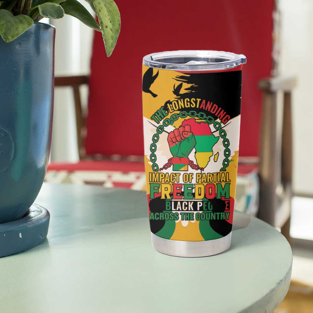 Juneteenth African American Tumbler Cup Free-ish Since 1865