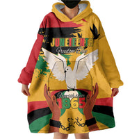 Juneteenth African American Wearable Blanket Hoodie Free-ish Since 1865