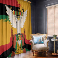Juneteenth African American Window Curtain Free-ish Since 1865