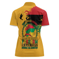 Juneteenth African American Women Polo Shirt Free-ish Since 1865