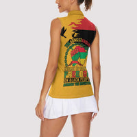 Juneteenth African American Women Sleeveless Polo Shirt Free-ish Since 1865