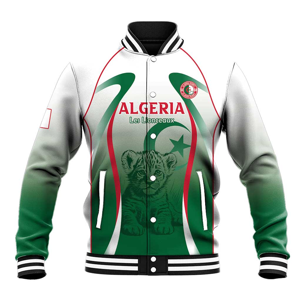 Algeria Rugby Custom Baseball Jacket Go Lion Cubs