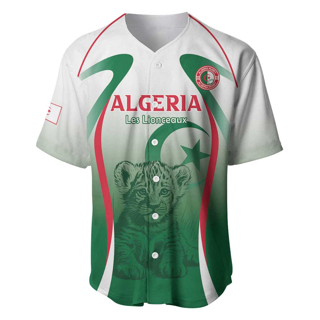 Algeria Rugby Custom Baseball Jersey Go Lion Cubs