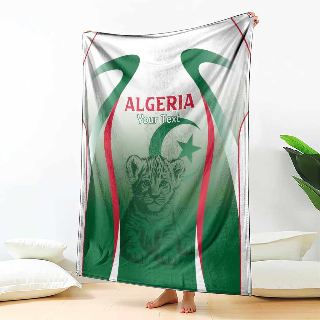 Algeria Rugby Custom Blanket Go Lion Cubs