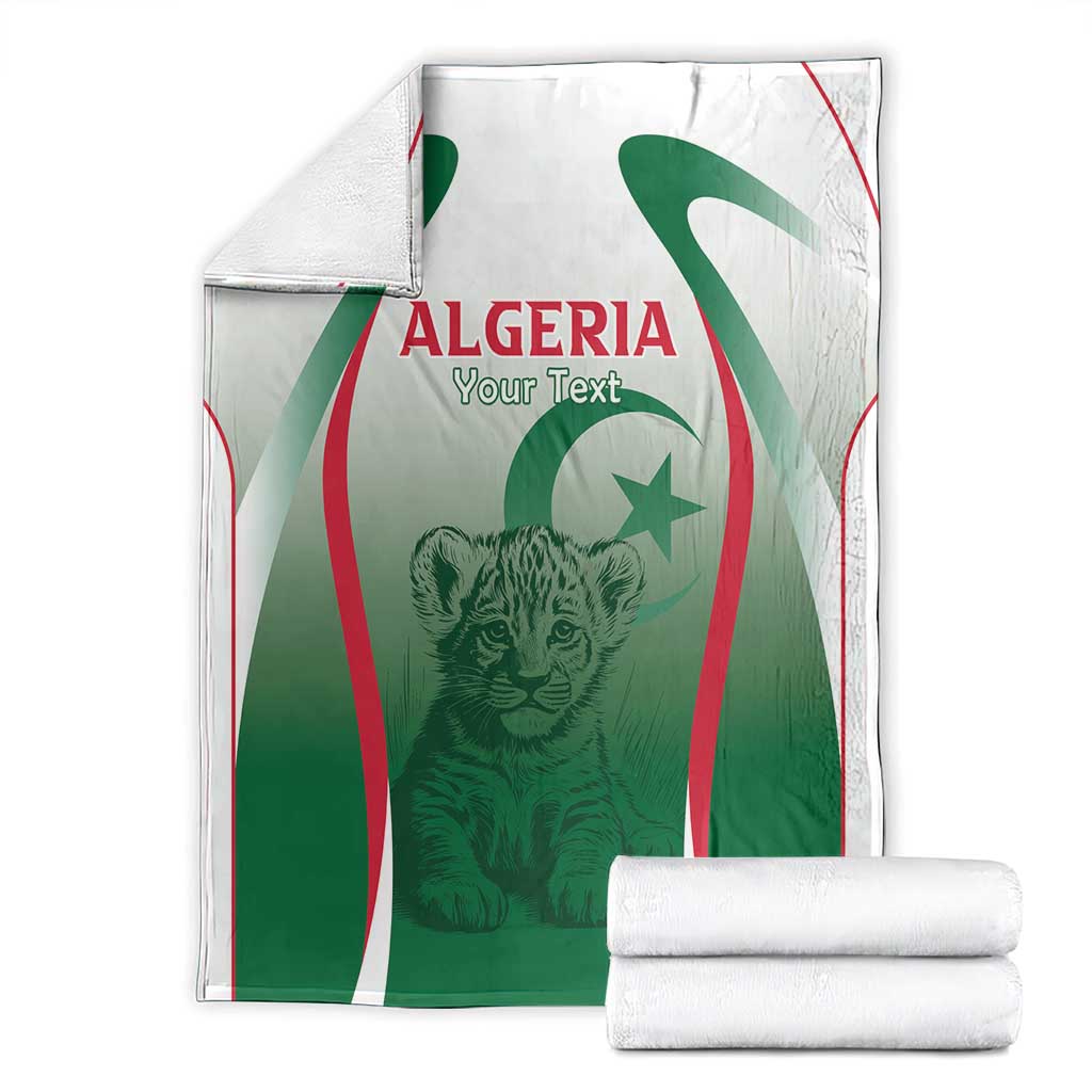 Algeria Rugby Custom Blanket Go Lion Cubs